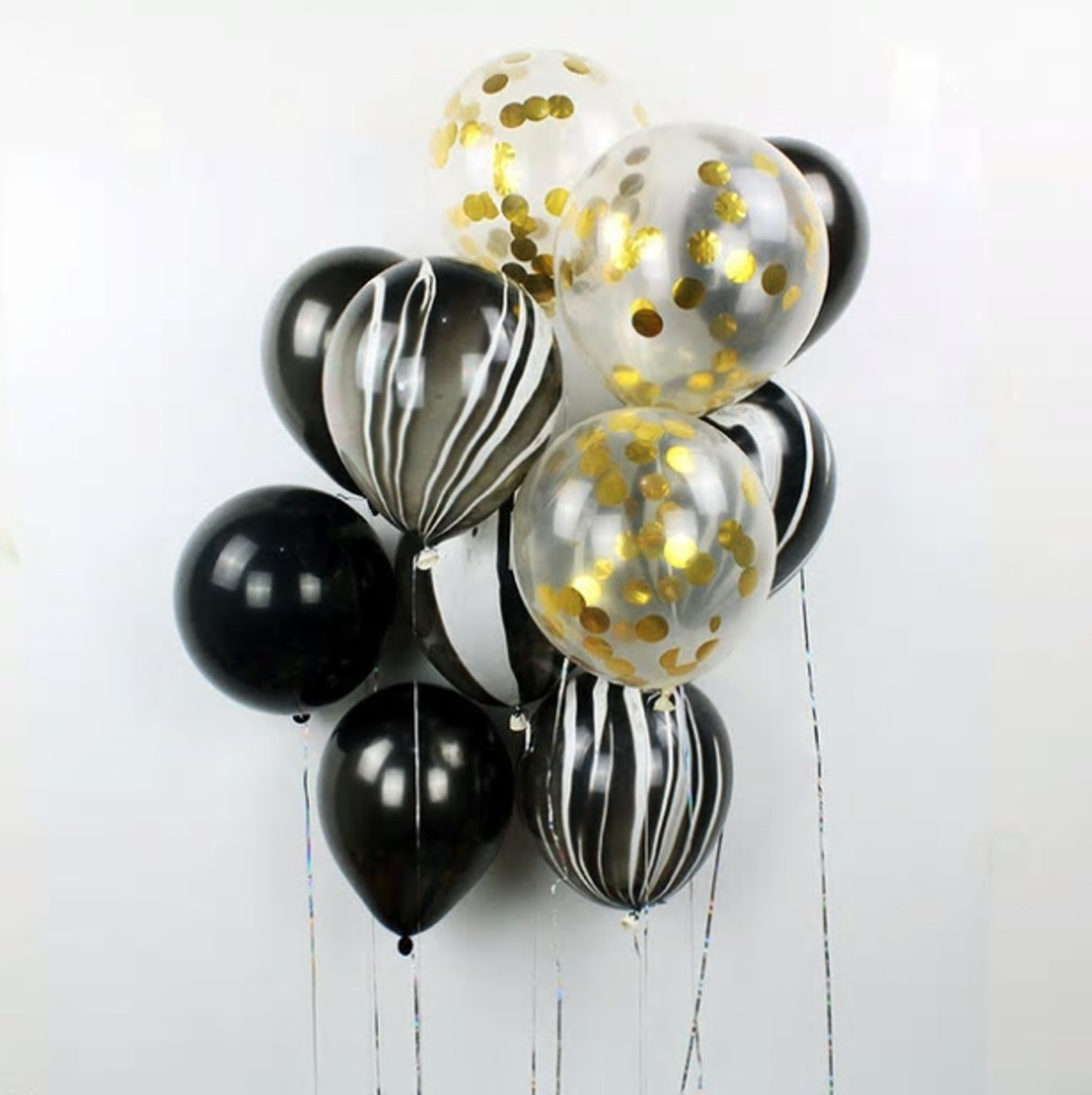 Confetti Ballonnen Set 15 Stuks Groot | Verf | (32 inches) | Zebra  | Baby Shower Bruiloft Verjaardag Feestje